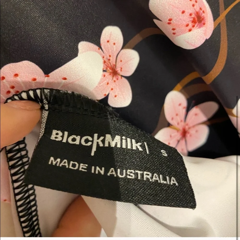BM Cherry Blossom Black Dress - Picture 9 of 10